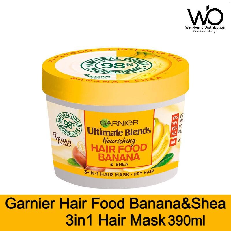Picture of Garnier Ultimate Blends Hair Food Banana 3in1 Dry Hair Mask Treatment 390ml (International)