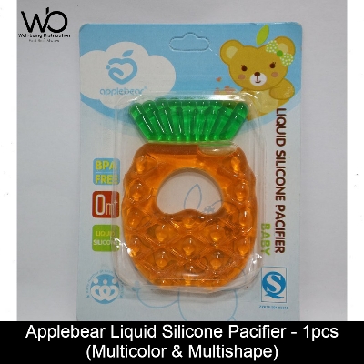 Picture of Applebear Liquid Silicone Pacifier 0m+ - Mulitcolor & Multishape Availble - 1pcs