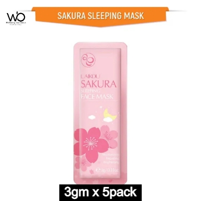 Picture of Laikou Sakura Sleeping Face Mask 3gm x 5 Pack