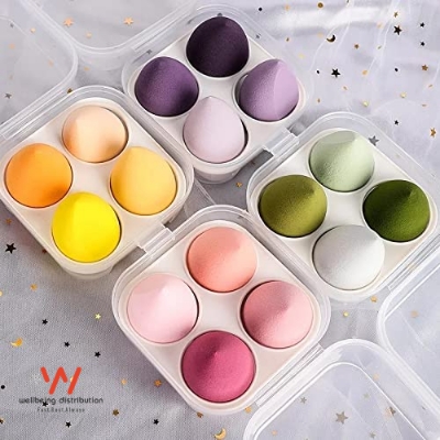 Picture of 4pcs Beauty Makeup Puff Set With Box