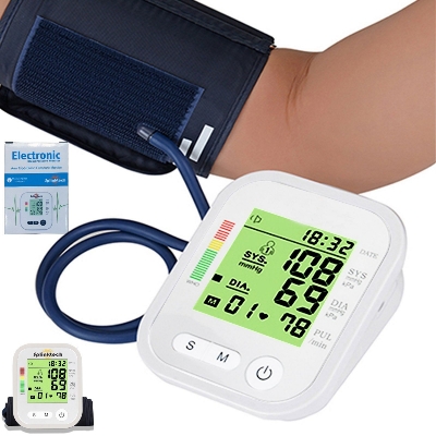 Picture of Digital Electronic Blood Pressure Monitor White RAK283 BP Machine