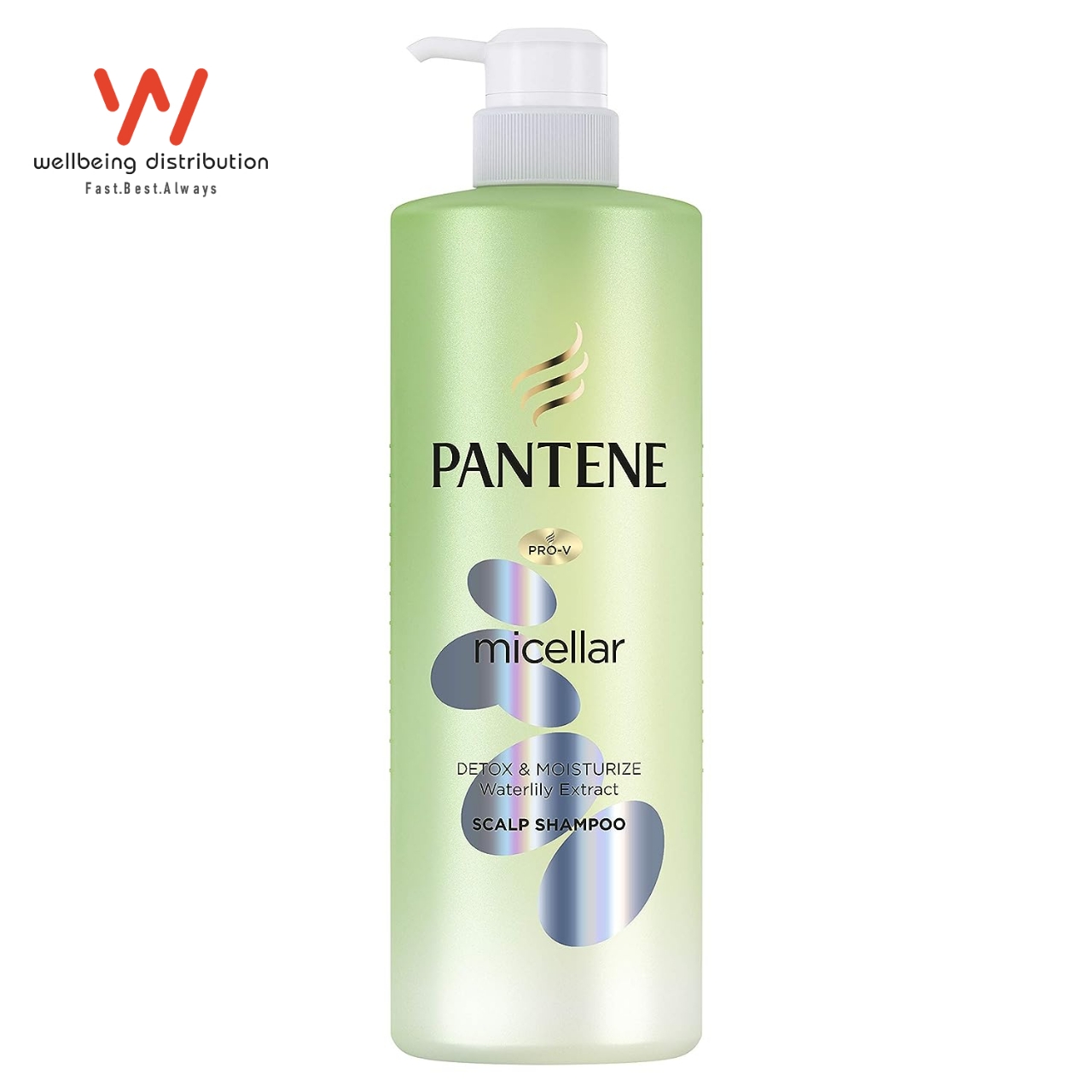 Picture of Pantene Scalp Shampoo 530ml Micellar Detox & Moisturize Waterlily Extract