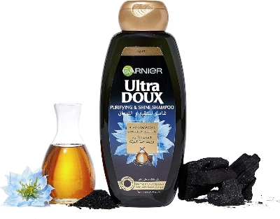 Picture of Garnier Ultra Doux Shampoo 400ml Black Charcoal & Nigella Seed Oil Shampoo