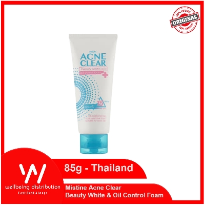 Picture of Mistine Acne Clear Beauty White & Oil Control Foam Facial Cleanser 85g