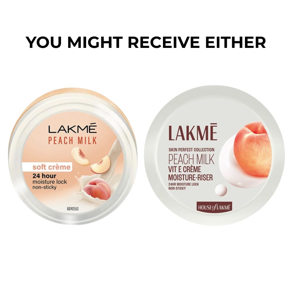 Picture of Lakme Skin Perfect Collection Peach Milk Vitamin E Cream Moisturiser 50g
