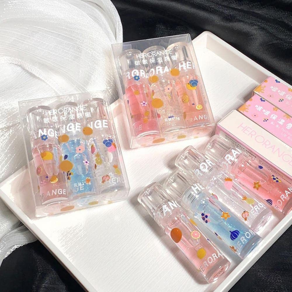 Picture of HERORANGE Lip Oil Set 3pcs Moisturizing Lips