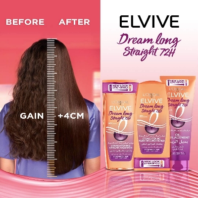 Buy Loreal Paris Elvive Dream Long Straight 72Hour Shampoo 400ml Stranightening Keratin Shampoo at Best Price In Bangladesh