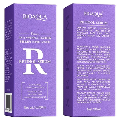 Buy BIOAQUA Facial Retinol Serum 30ml Anti-Wrinkle Tender Skin 8.5% Retinol 5% Hyaluronic Acid Moisturizing Essence at Best Price In Bangladesh