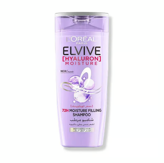 Buy L'Oreal Paris Elvive Shampoo 400ml Hyaluron 72h Moisture filling Shampoo for Dehydrated Hair at Best Price In Bangladesh
