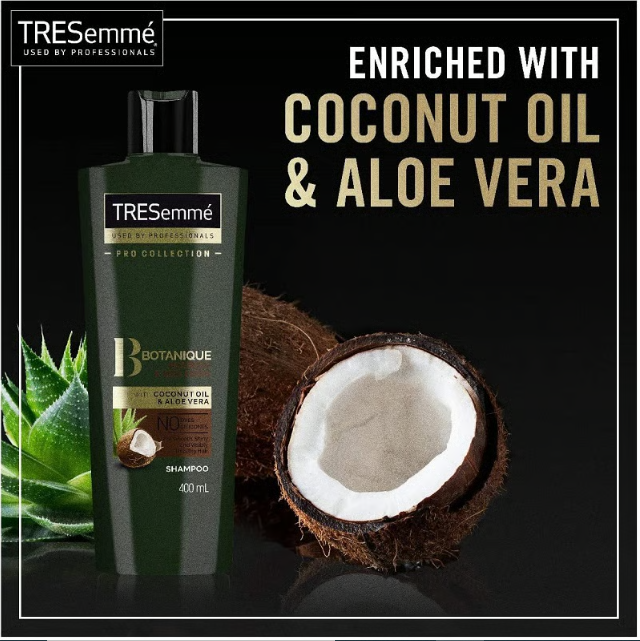 Buy Tresemme Shampoo 400ml Botanique Nourish & Replenish With Coconut Oil & Aloe Vera Shampoo at Best Price In Bangladesh