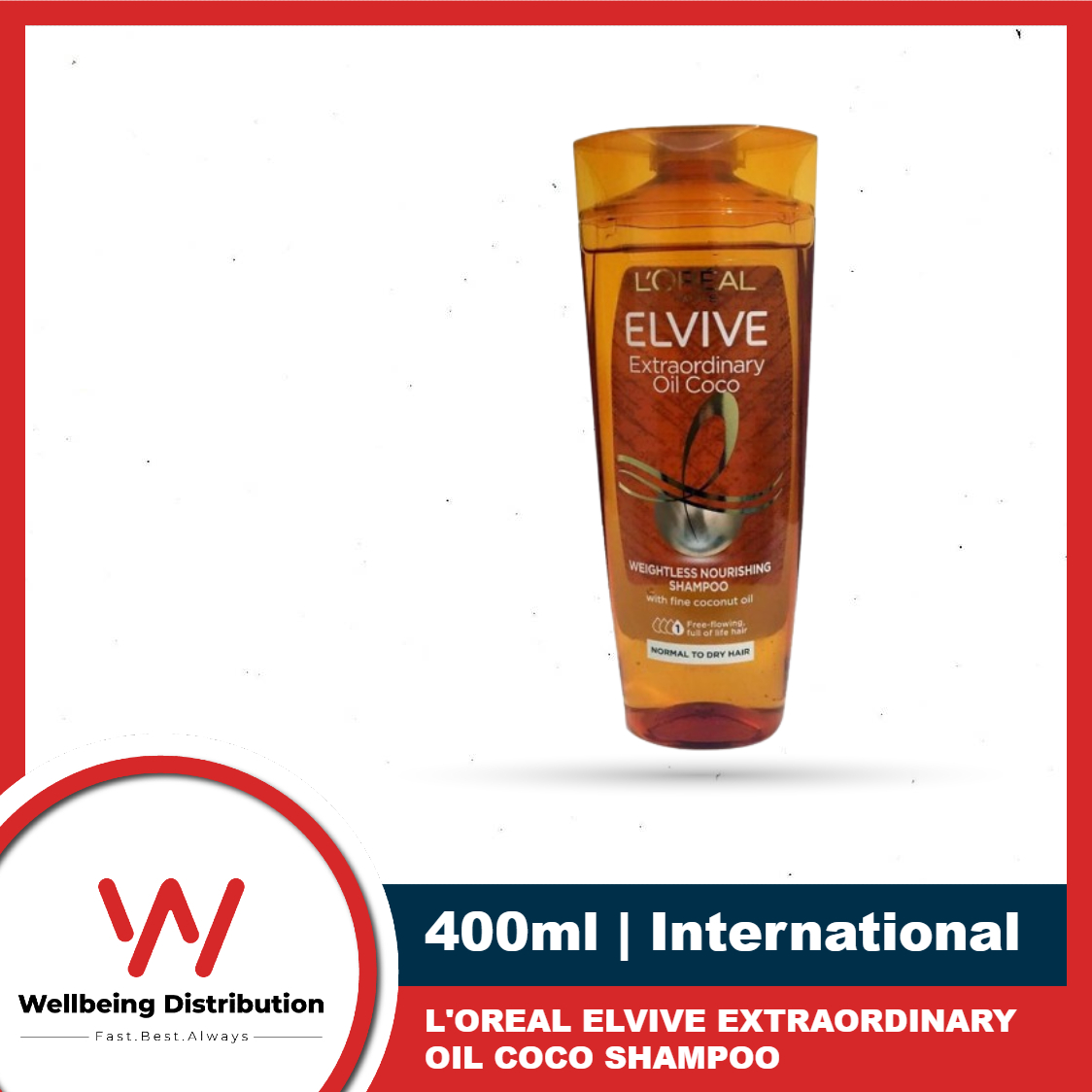 Buy Loreal Paris Elvive Extraordinary Oils Coconut Shampoo 400ml at Best Price In Bangladesh