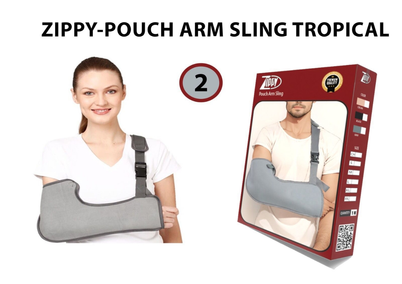 Picture of Zippy Pouch Arm Sling Pack of 1 Arm Sling for Shoulder Injury for Men & Women