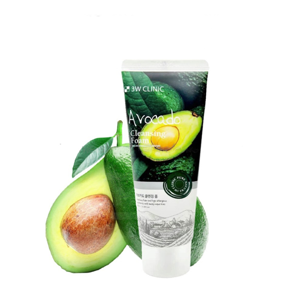 Picture of 3W Clinic Avocado Cleansing Foam Facewash 100ml | Korea