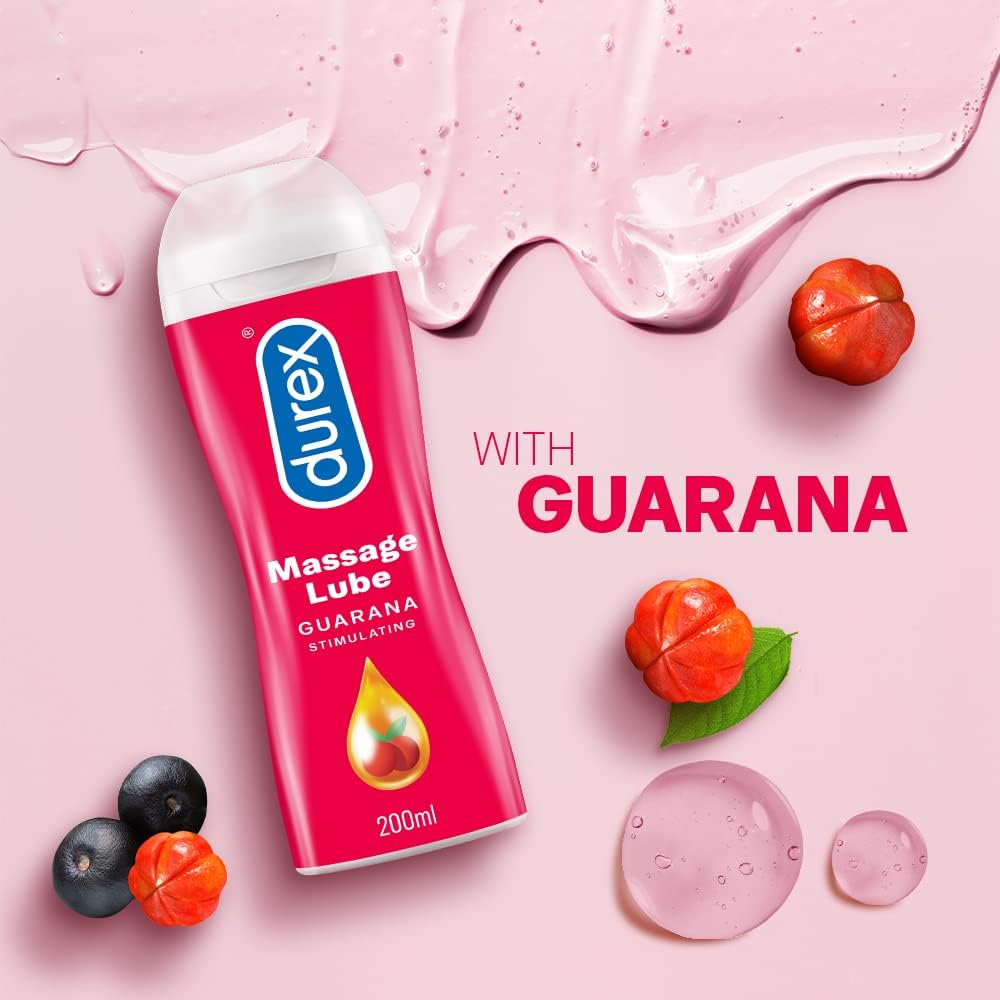 Picture of Durex Massage 2in1 Sensual Lubricant Gel Guarana Simulating 200ml
