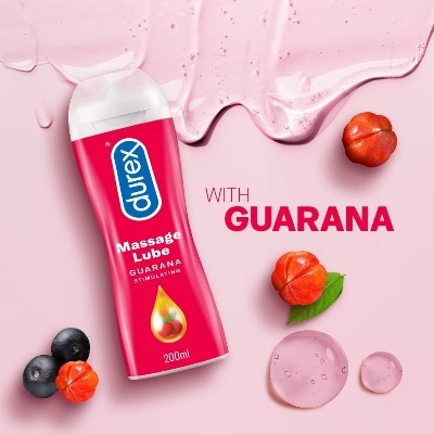 Picture of Durex Massage 2in1 Sensual Lubricant Gel Guarana Simulating 200ml