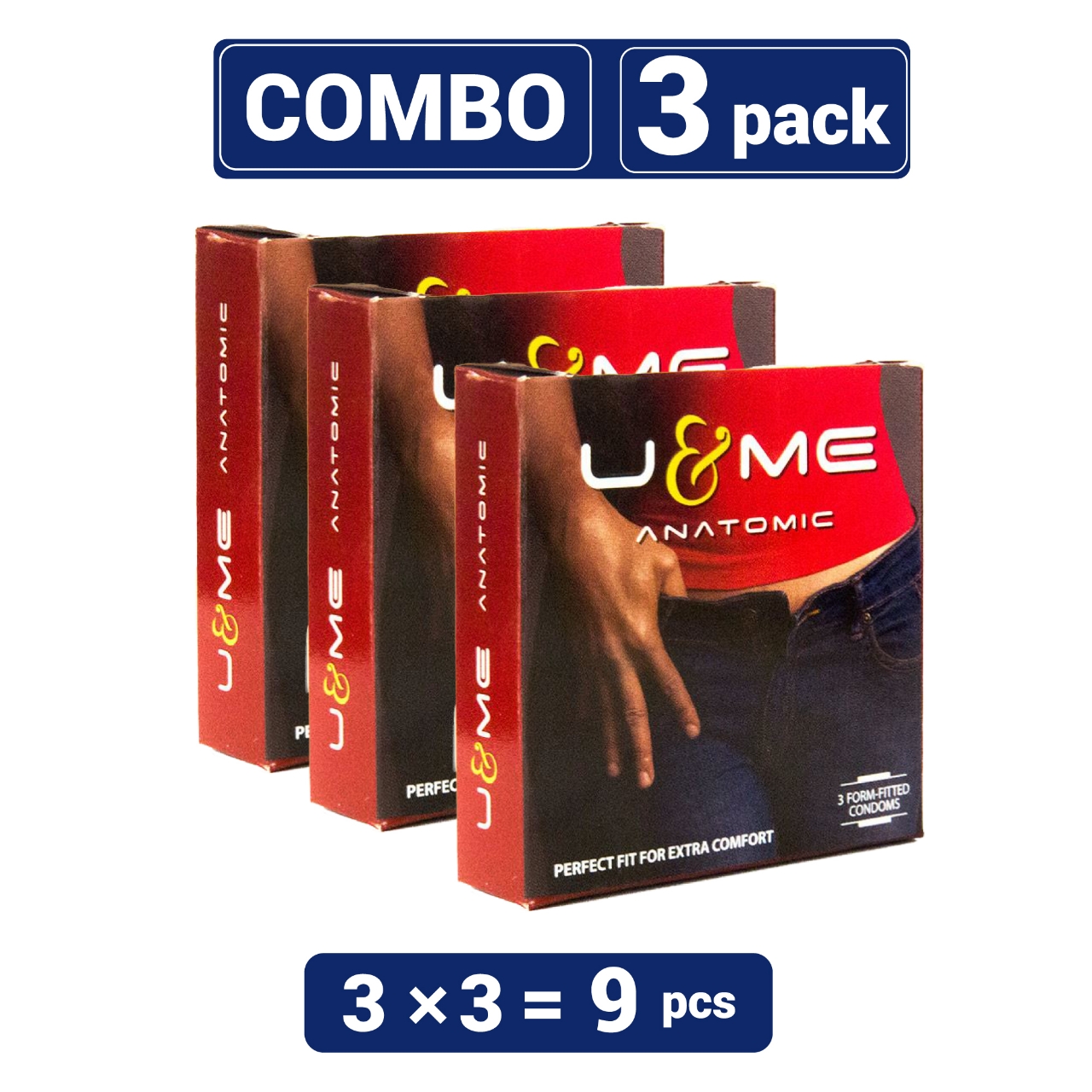 Picture of SMC - U&Me -Anatomic Condom- Combo Pack