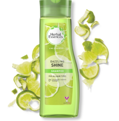 Picture of Herbal Essences Dazzling Shine Shampoo 400ml With Lime Essences