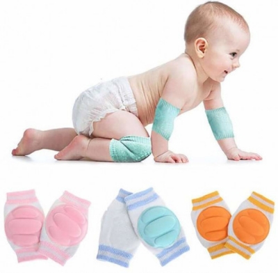 Picture of Baby Knee & Elbow Pads - Non Slip Pads for Crawling Infants / Toddlers / Baby Knee & Elbow Pads Protector Safety Pads for Baby Boy & Girl - 1 Pair (Multicolor)