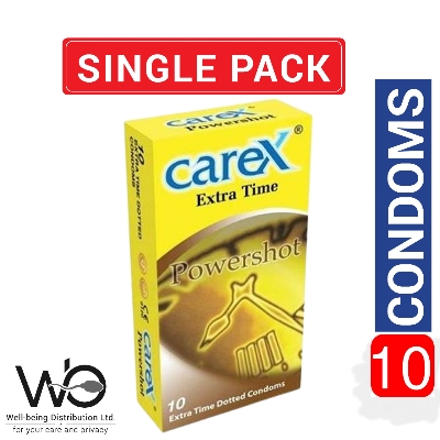 Picture of Carex Powershot Extra Time Condom for Men | 10pcs Pack | Made in Malaysia