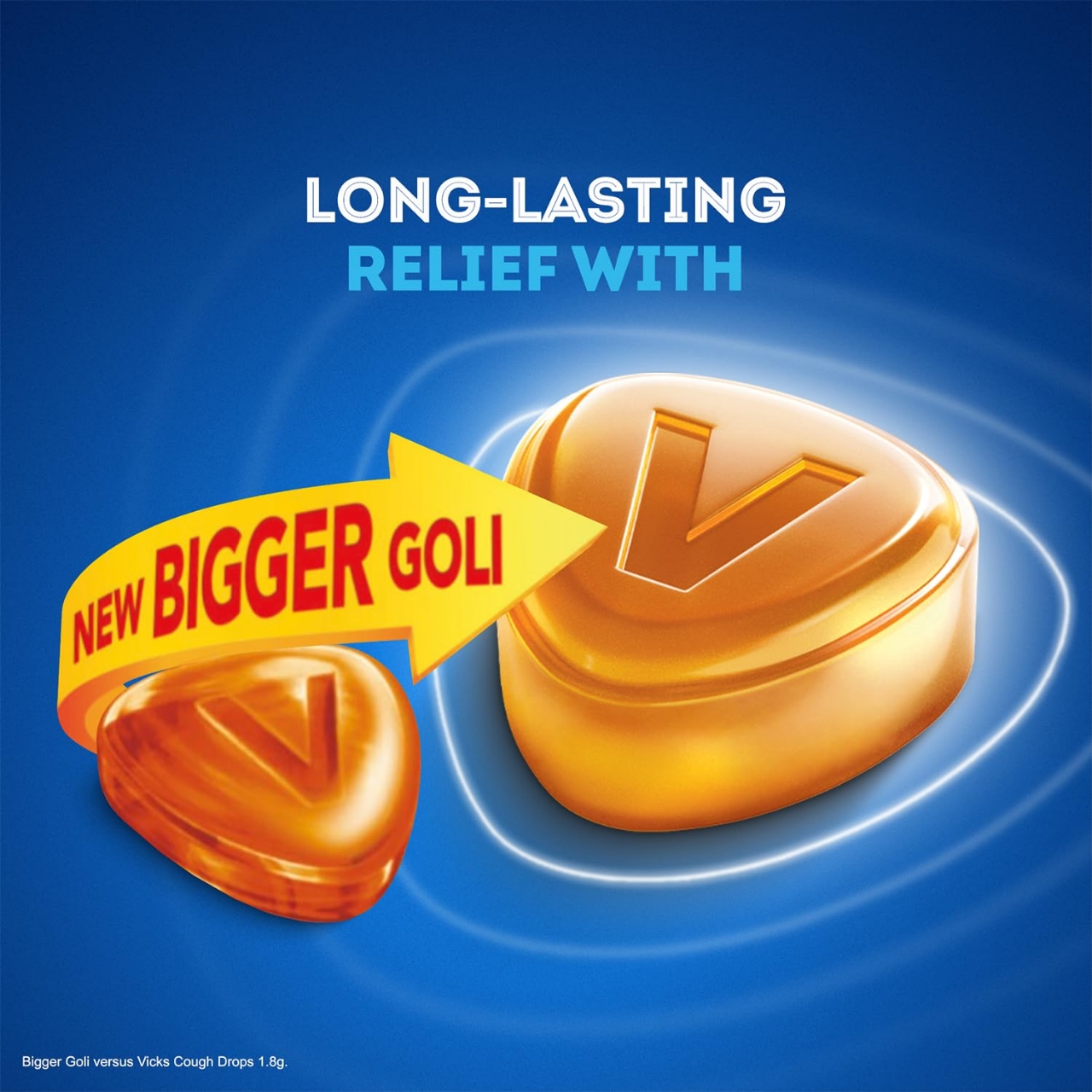 Picture of Vicks Cough Drops 2.7g x 65 Mix Packs - Ginger, Menthol, & Honey Flavor | India