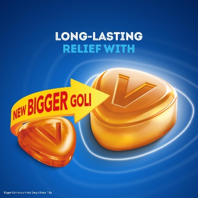 Picture of Vicks Cough Drops 2.7g x 65 Mix Packs - Ginger, Menthol, & Honey Flavor | India