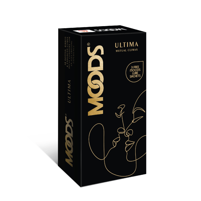 Picture of Moods Ultima Mutual Climax Dotted Ribbed Condom 10pcs Pack + FREE 3 MOODS LUBE SACHET