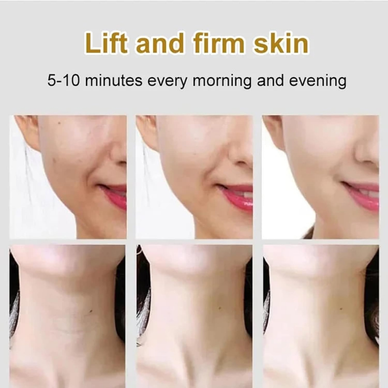 Picture of 3 IN 1 EMS Face Lifting Massager Neck Firming Eye Massage Skin Fine Lines Beauty Tools Skin Lifting Tightening Device Skin Care Tool