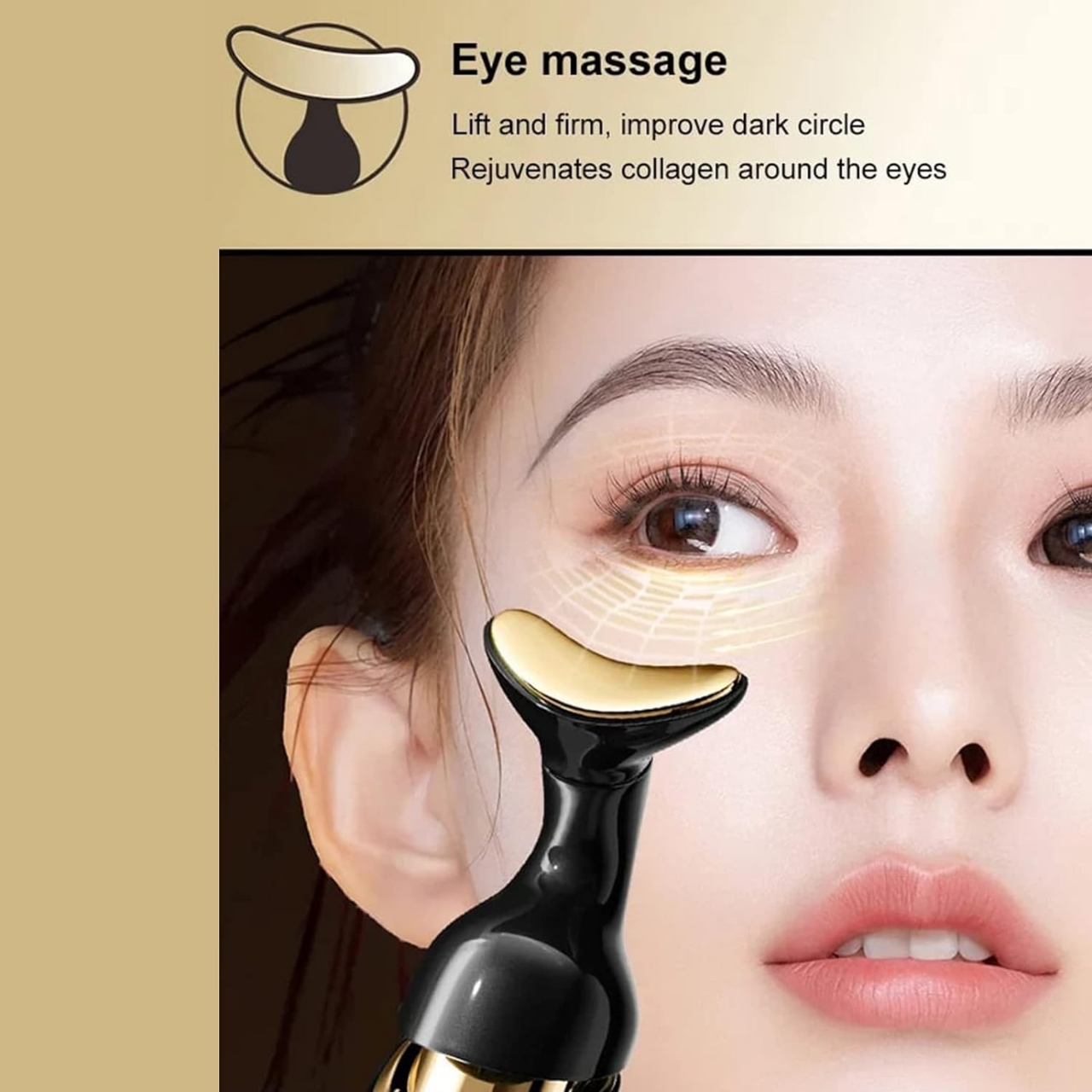 Picture of 3 IN 1 EMS Face Lifting Massager Neck Firming Eye Massage Skin Fine Lines Beauty Tools Skin Lifting Tightening Device Skin Care Tool