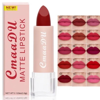 Picture of CmaaDu New 5pcs Set Matte Moisturizing Waterproof Lipstick Matte Lip Gloss Shades 1-15 Available