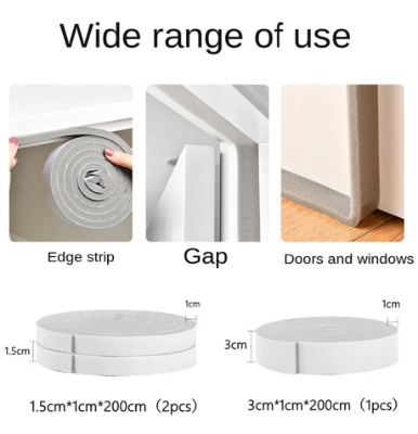 Buy Door bottom sealing strip, 2 Roll Window Self-Adhesive Sealing Sponge Strip, 4 Meter Window Self-Adhesive Sealing Sponge Strip at Best Prices in Bangladesh