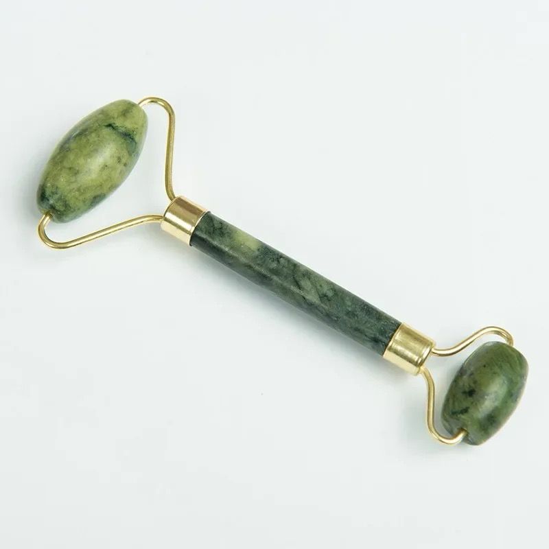 Buy 2pcs Green natural stone jade massage spa roller, Double Head Facial Roller, Gua Sha Set, Jade Facial Roller Massager at Best Prices in Bangladesh