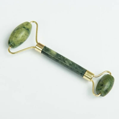 Buy 2pcs Green natural stone jade massage spa roller, Double Head Facial Roller, Gua Sha Set, Jade Facial Roller Massager at Best Prices in Bangladesh