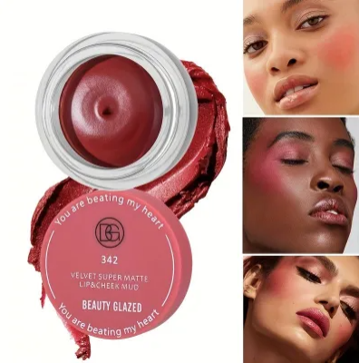 Buy Beauty Glazed Velvet Matte Lip & Cheek Mud Moisturize Waterproof Long Lasting Double Use For Lip And Cheek at Best Price In Bangladesh