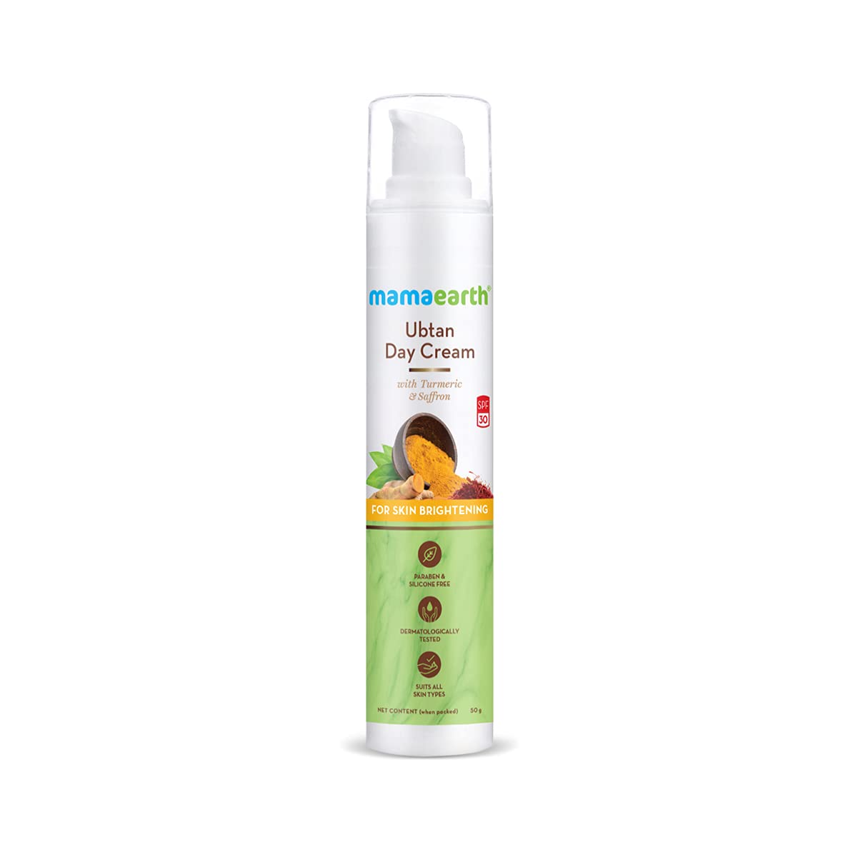 Buy Mamaearth Ubtan Day Cream 50g with SPF30 with Turmeric & Saffron for Skin Brightening at Best Price In Bangladesh
