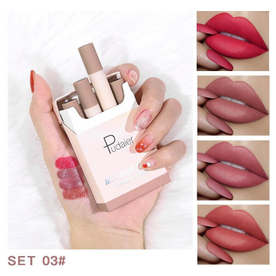 Buy Pudaier Mousse Soft Lipstick Suit 4pcs Set at Best Price In Bangladesh