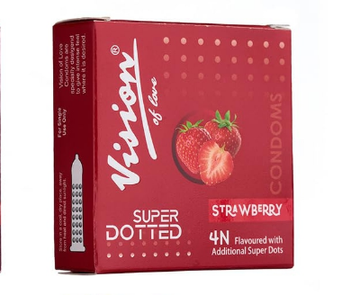 Buy Vision Of Love Super Dotted Real Feel Condoms for Men | 4pcs x 2 Pack Combo | Ultra Soft | For Extra Pleasure and satisfaction | Long Lasted, Lubricated | Assorted Flavour Condoms at Best Price In Bangladesh