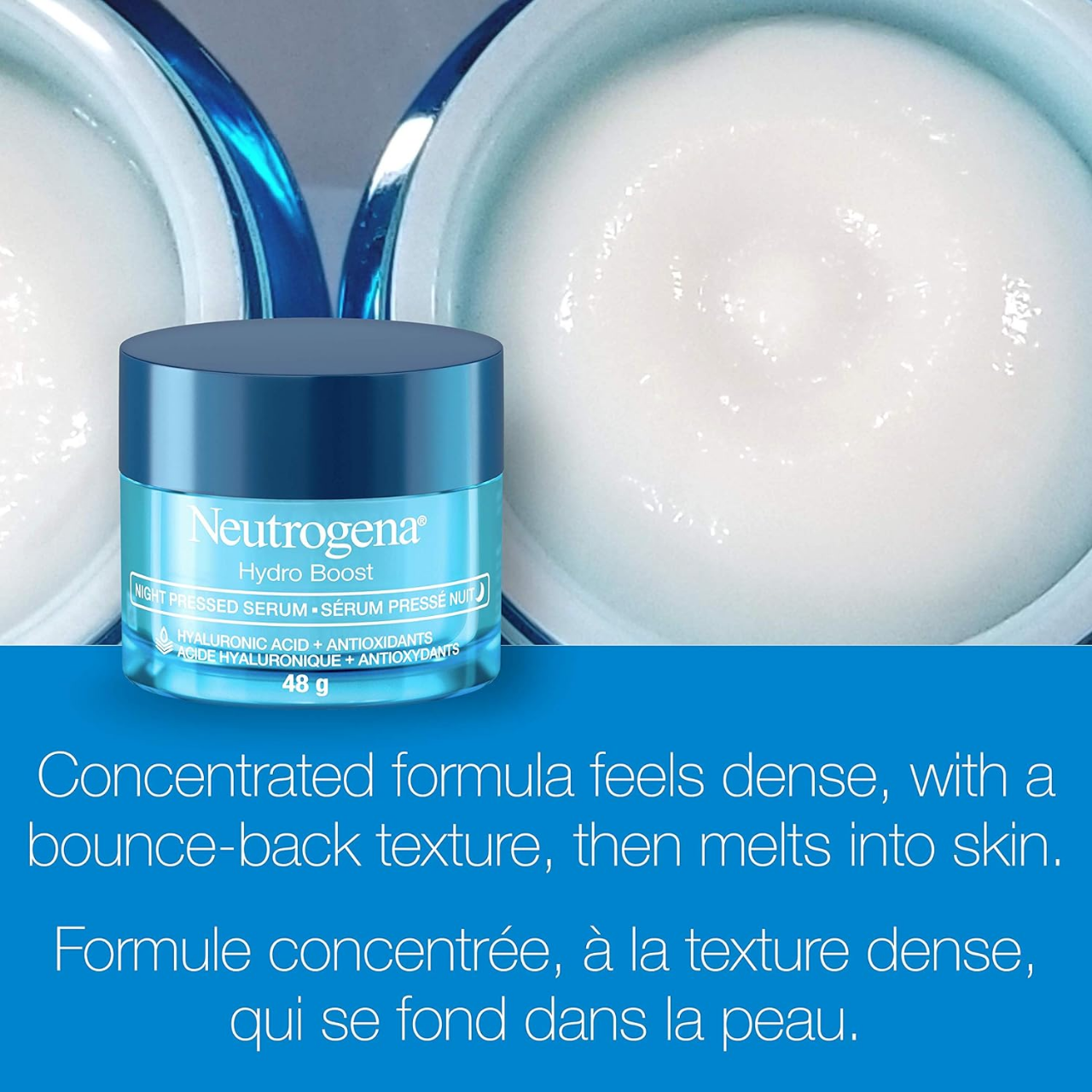 Buy Neutrogena Hydro Boost Night Pressed Serum 48g Night Moisturizer - Hyaluronic Acid Serum for Dry Skin, Oil-Free and Non-Comedogenic at Best Price In Bangladesh