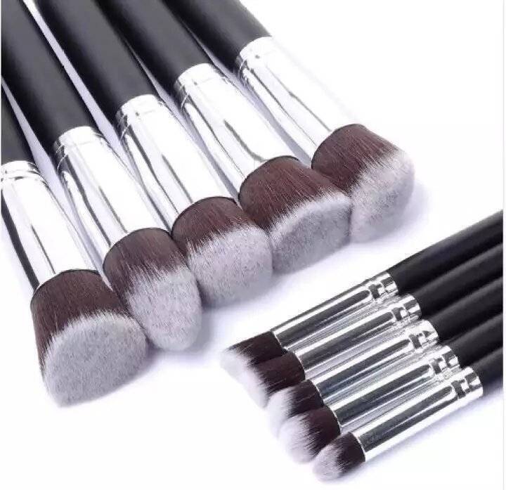 Buy Kabuki Makeup Brush Set 10pcs Multicolor Multi-size at Best Price In Bangladesh