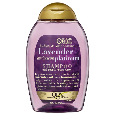 Buy OGX Hydrate & Color Reviving+ Lavender Luminescent Platinum Shampoo 385ml | USA at Best Price In Bangladesh