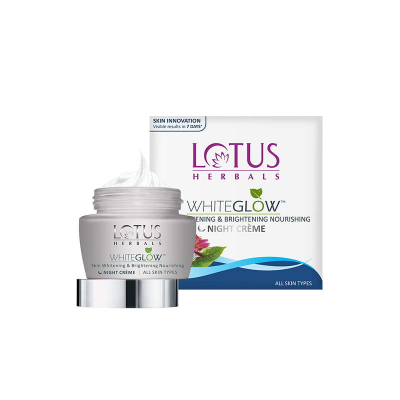 Buy Lotus Herbals White Glow Skin Whitening and Brightening Nourishing Night Crème | 60g at Best Price In Bangladesh
