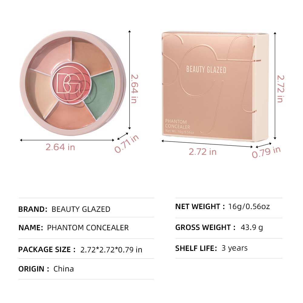 Buy Beauty Glazed Soft Phantom 6 Color Concealer Palette Shade#401, 402 at Best Price In Bangladesh