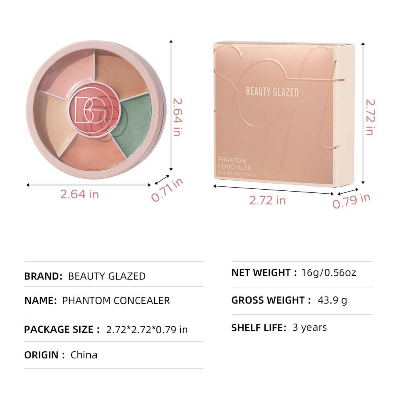 Buy Beauty Glazed Soft Phantom 6 Color Concealer Palette Shade#401, 402 at Best Price In Bangladesh