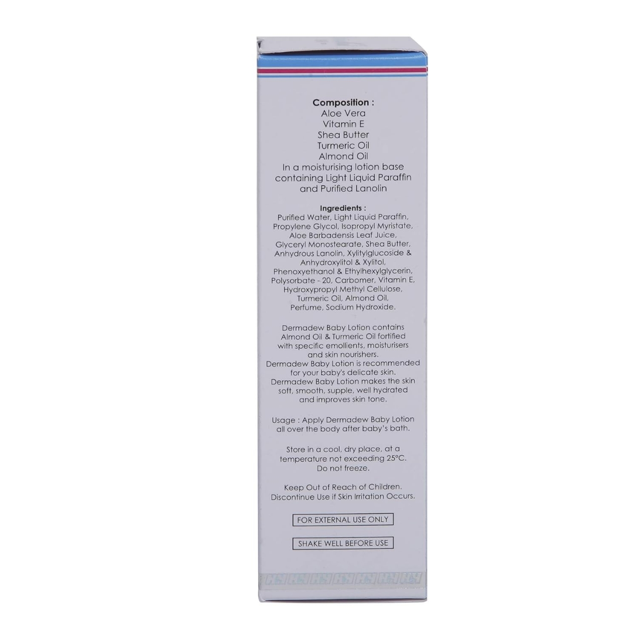 Picture of DERMADEW Baby Lotion 80gm For Fresh Growing Skin From 0m+ Baby