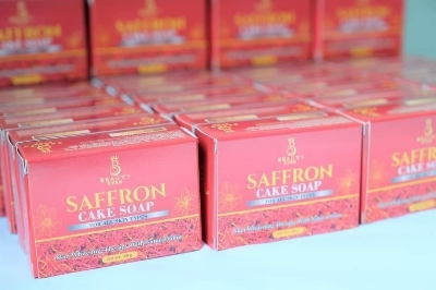 Picture of Beauty Ever Saffron Cake Soap 100g | Thailand