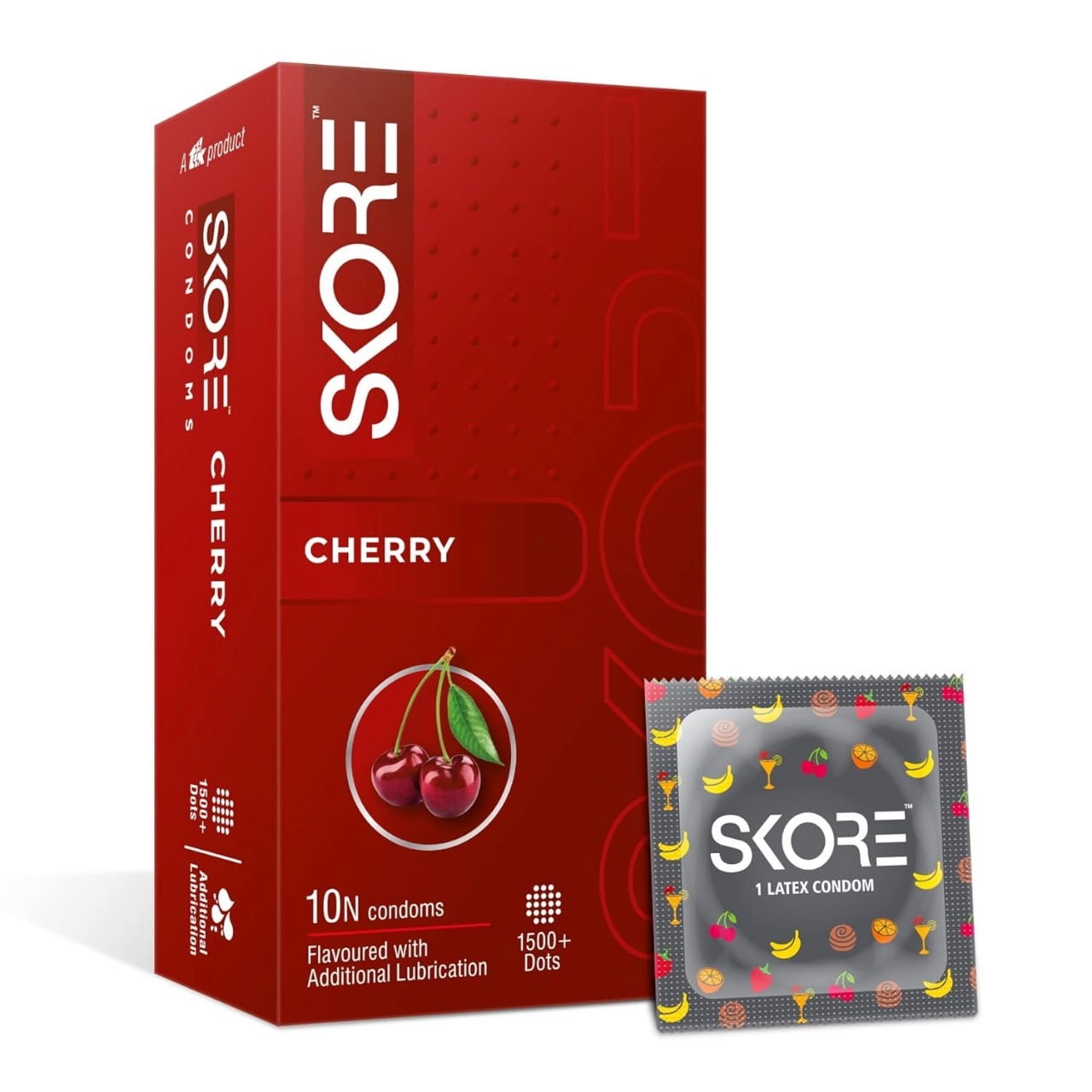 Picture of Skore 5 Fruits Flavor Combo Pack | 5x10=50pcs Condom for Men | India