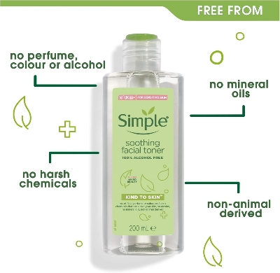 Picture of Simple Facial Toner - Simple Kind To Skin Soothing Facial Toner 200ml