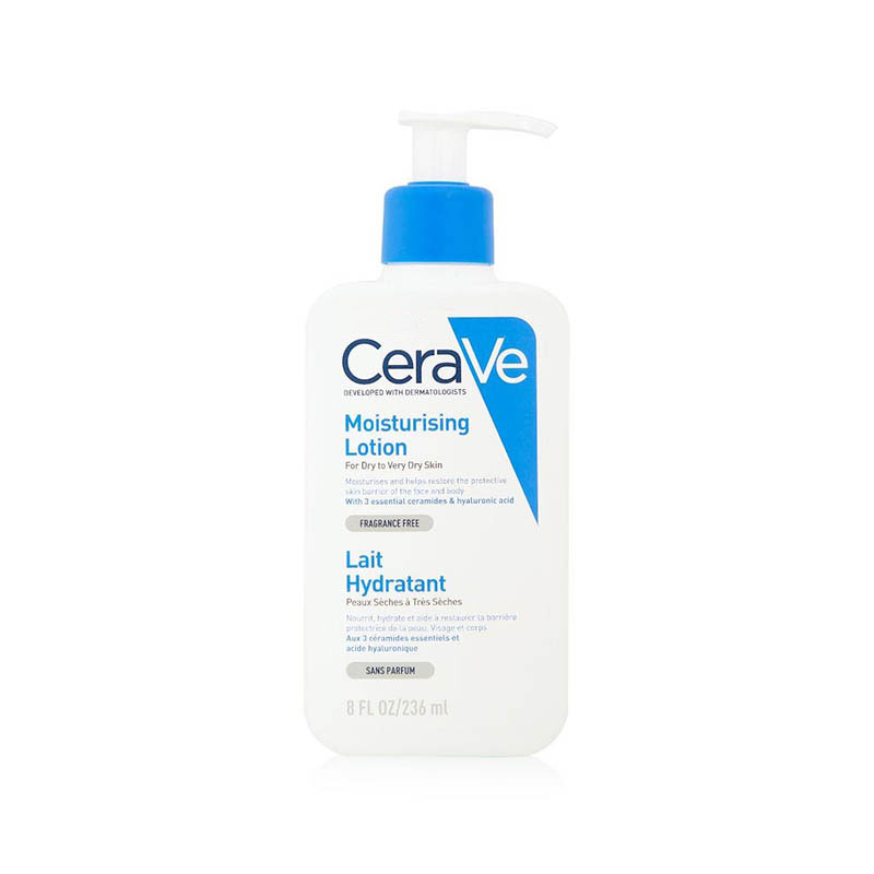 Picture of CeraVe Moisturising Lotion | 236ml | Daily Face, Body & Hand Moisturiser for Dry to Very Dry Skin