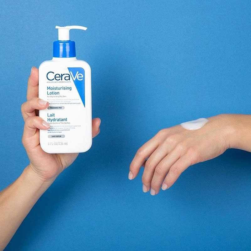 Picture of CeraVe Moisturising Lotion | 236ml | Daily Face, Body & Hand Moisturiser for Dry to Very Dry Skin