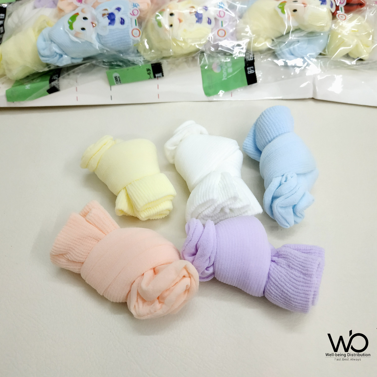 Picture of Baby Skin Socks - Socks For Baby Girl & Boy - 5pcs Packet (Multicolor)