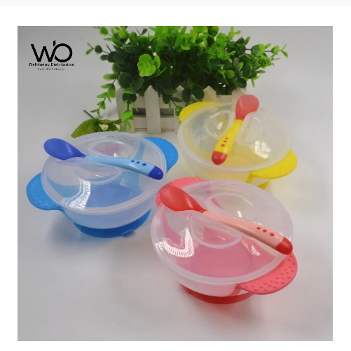 Picture of Baby Feeding Spoon And Bowl Set - 1Bowl & 1Spoon - Multicolour Available (Made in China)